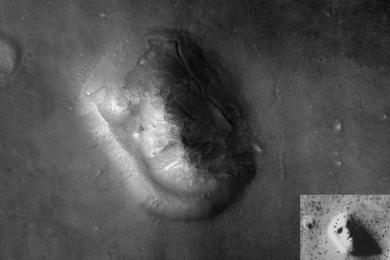 Human face on Mars