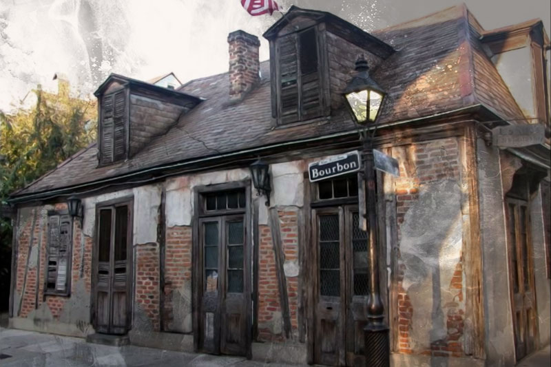 Lafitte's Blacksmith Shop Bar haunted places in New Orleans