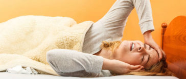 During the female orgasm, endorphines are released, which are powerful painkillers.