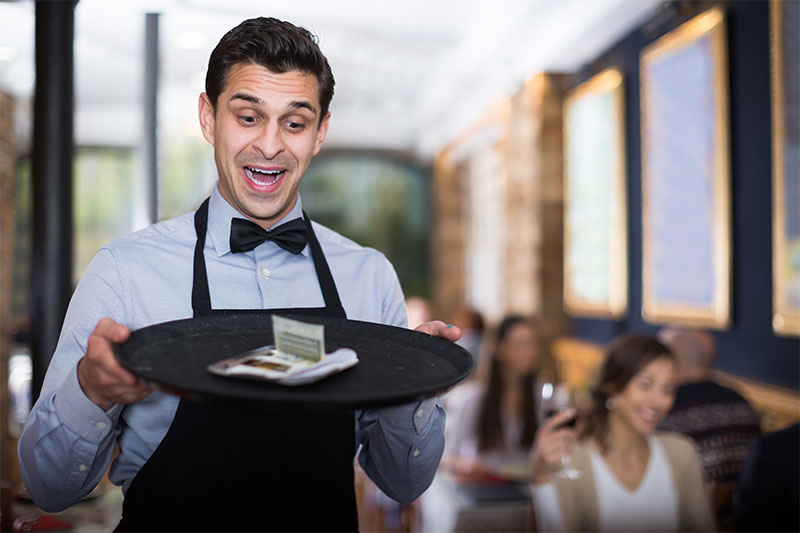 Don't be cheap, and tip waiter
