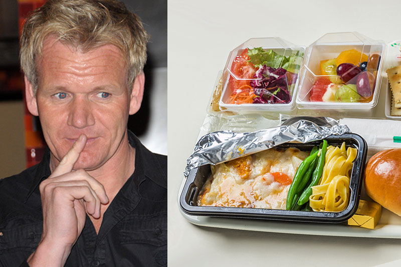 Gordon Ramsay won’t eat airplane food