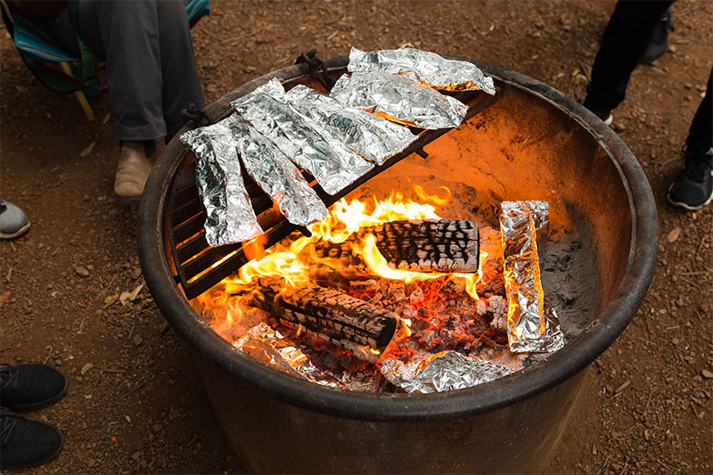 Allows Food To Be Heated While Camping