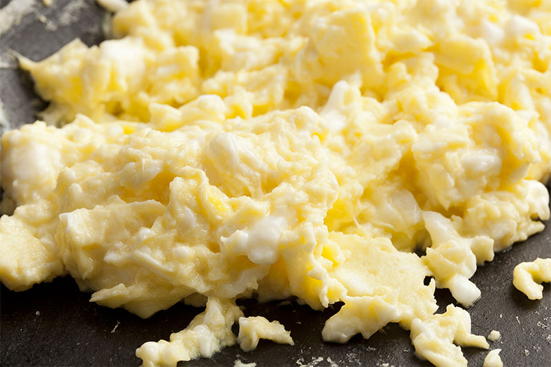Scrambled eggs are an art form.