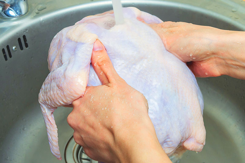 washing Chicken