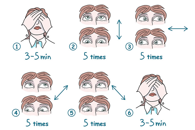 10 Simple and Relaxing Exercises for Your Eyes