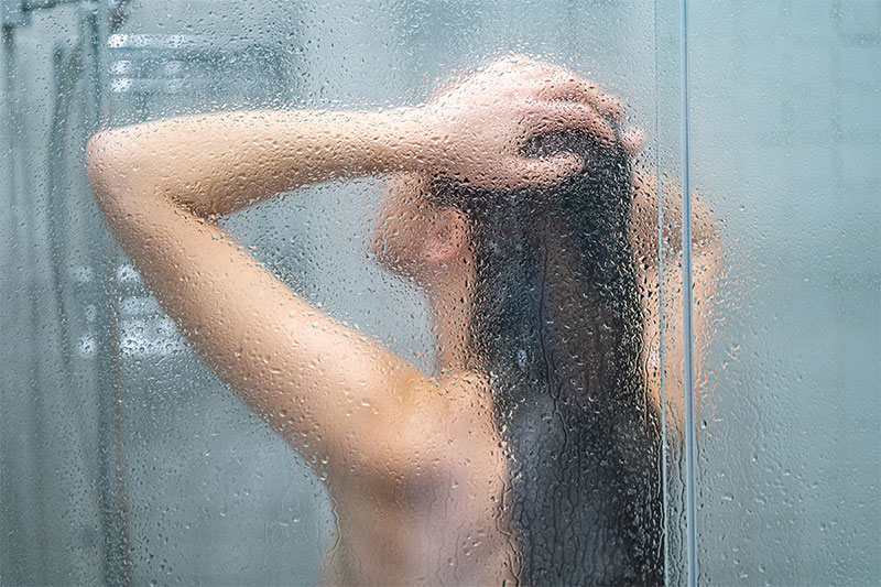 Staying in the shower too long