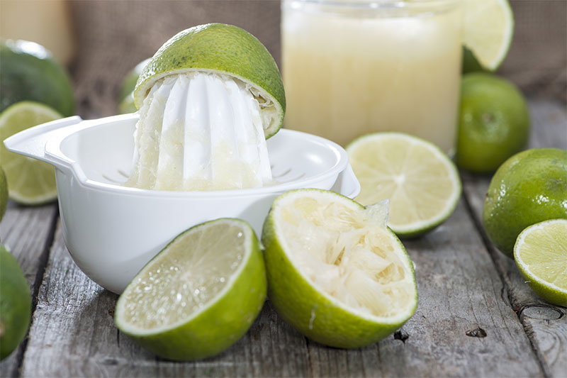 Beneficial for the skin lime juice