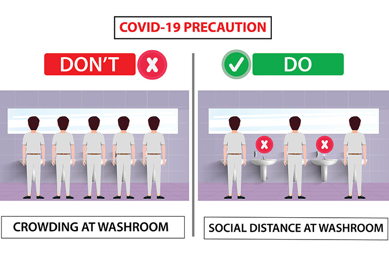 Social distance when possible