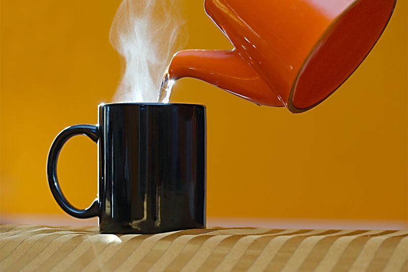 hot beverages, how water for tea