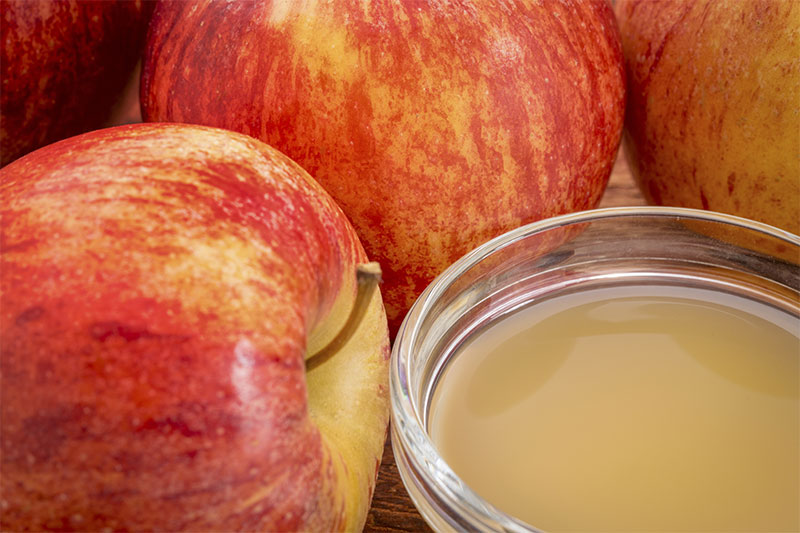 Lowers LDL apple cider vinegar