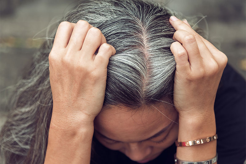 graying of hair